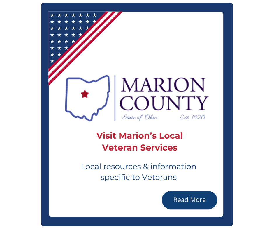 box with blue outline, american flag in corner 