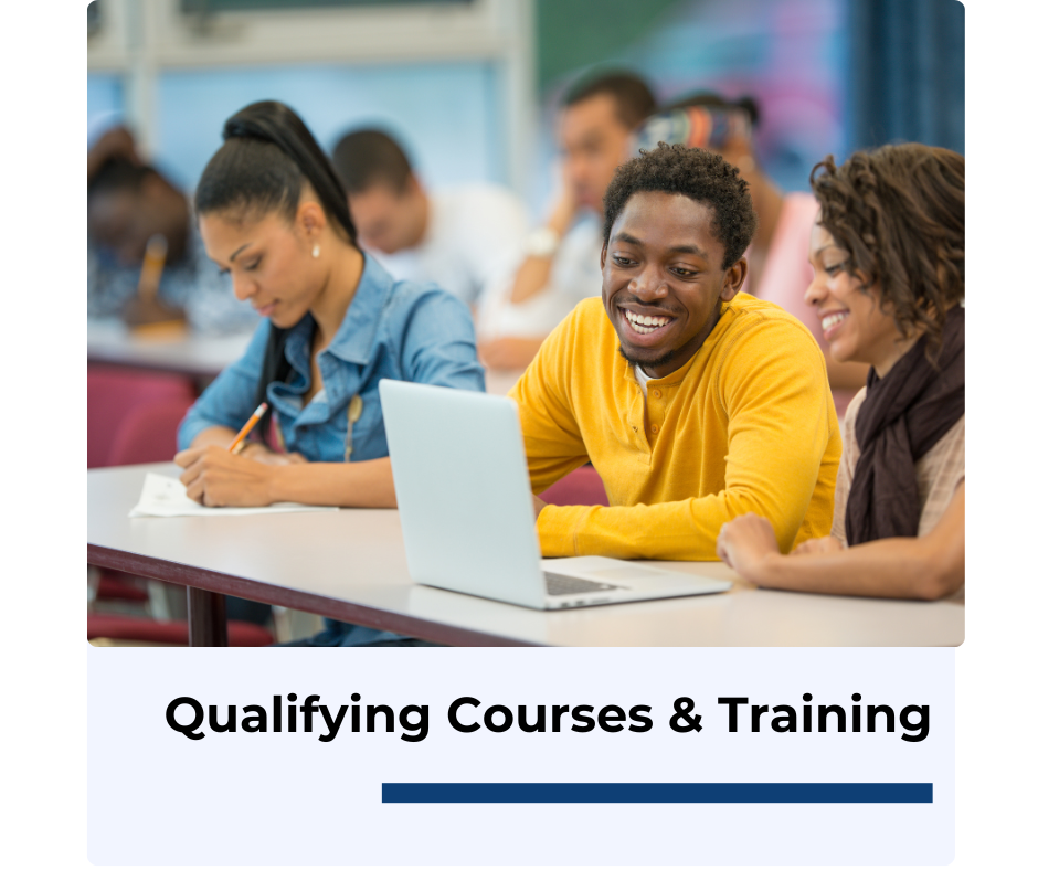 male and female sitting at desk 