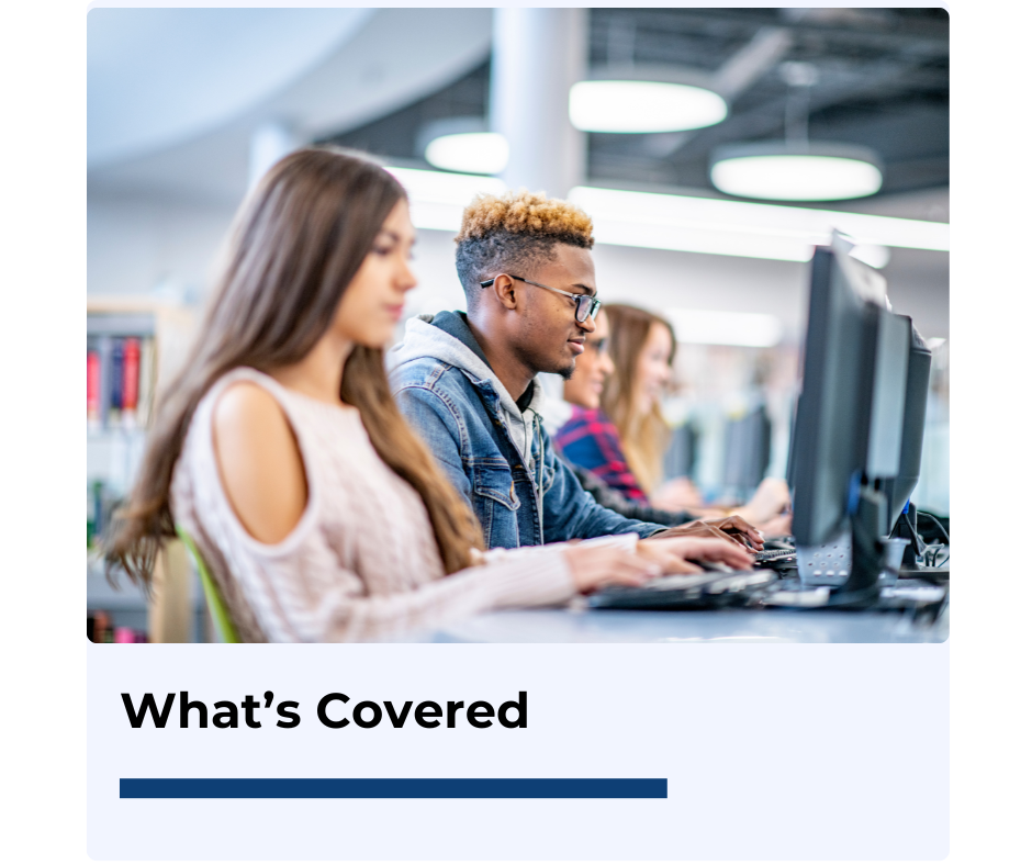 female and male working at desk on computer 